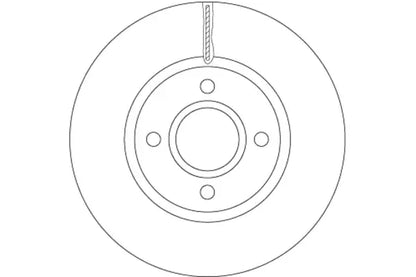 Disc frana, Ford Fiesta, B-max, B-max Van, Fiesta Vi Van, Tourneo Courier B460 Microbus, Transit Courier B460 Autoutilitara, Ø278 mm, TRW DF6509