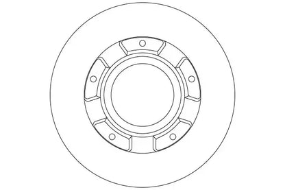 Disc frana, Ford Tourneo Custom V362 Bus, Transit Custom V362 Bus, Transit Custom V362 Caroserie, Transit V363 Caroserie, Ø288 mm, TRW DF6510S