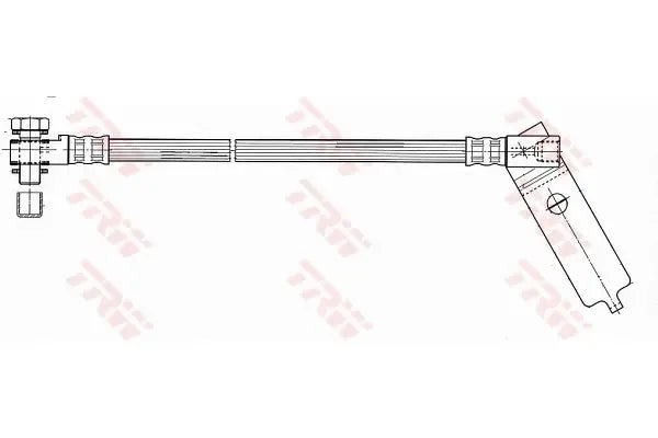 Furtun frana, Ford Transit Caroserie, Transit Bus, Transit Platou, Sasiu, Tourneo Connect, Transit Tourneo Bus, TRW PHD952