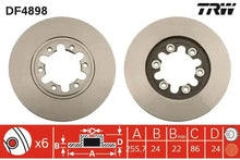 Disc frana, Ford, Mazda Ranger, B-serie, B-serie Platou, Sasiu, BT-50 Pick-up, Ø256 mm, TRW DF4898