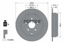Disc frana Textar pentru Acura, Honda - 92162503