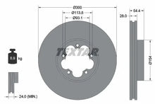 Disc frana Textar pentru Ford - 92231500