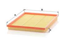 Filtru aer -Filter, Opel, 318x240x34 mm, Mann C31671