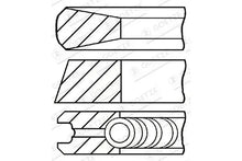 Segmenti piston Citroen Jumper 3,0HDI 06- Goetze Engine - 08-421600-00