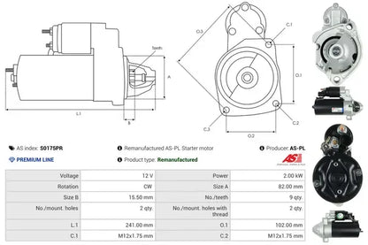 Starter As-Pl - S0175PR