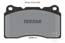 Set placute frana, frana disc Textar - 2332501