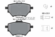 Set placute frana disc, Peugeot, Citroen, Opel, Fiat, Toyota, DS, Alfa Romeo, Abarth, Lancia, Jeep, Xpeng, Xiaopeng 308, 126x84x84 mm, Textar 2583901