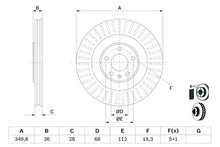 Disc frana Bosch pentru Audi - 0986479E41