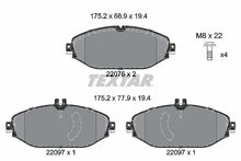 Set placute frana, frana disc Textar pentru Mercedes-Benz - 2207601