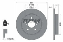 Disc frana Textar pentru Lexus, Toyota - 92301403