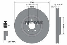 Disc frana Textar pentru Audi, Porsche - 92229205