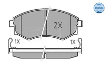 Set placute frana disc, Daewoo, Hyundai, Kia, Nissan, Ssangyong, 151x87x78 mm, Meyle 0252172517W