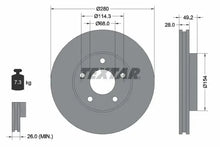 Disc frana Textar pentru Infiniti, Nissan - 92109403