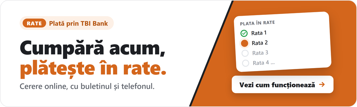 Cumpara acum, plateste in rate prin TBI Bank