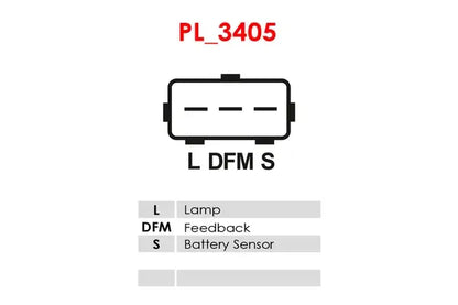 Generator alternator, Ford Transit, Transit Bus, Transit Platou, Tr, 313x228x189 mm, AS-PL A0068