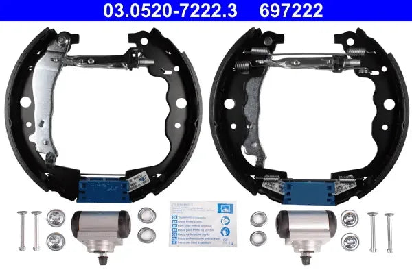 Set saboti frana, Dacia, Mercedes-Benz, Renault, 240x216x110 mm, TRW 03052072223