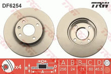 Disc frana, Chevrolet Aveo Hatchback, Aveo Limuzina, Ø256 mm, TRW DF6254