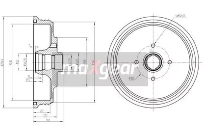 Tambur frana, SEAT, Maxgear 192425