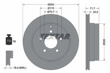Disc frana, Chevrolet, Opel, Suzuki, Pontiac, Saturn Antara A, Captiva, Captiva Van, Captiva Sport, XL7, Ø303 mm, Textar 92165503