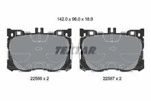 Set placute frana, frana disc Textar pentru Mercedes-Benz - 2258601