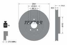 Disc frana Textar - 92187005