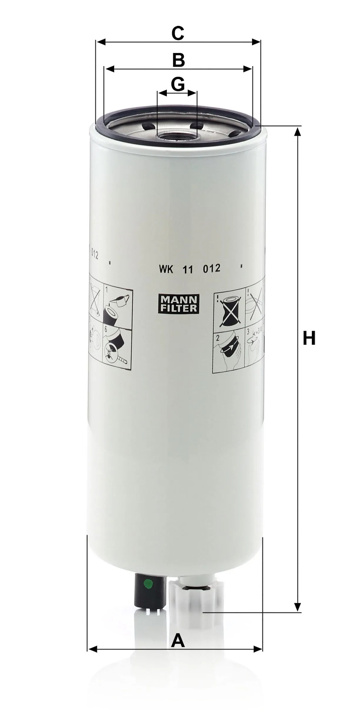 Filtru Combustibil MANN-FILTER - WK 11 012