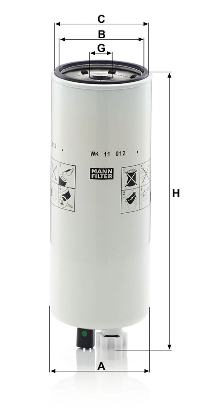 Filtru Combustibil MANN-FILTER - WK 11 012
