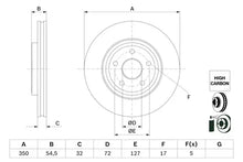 Disc frana Bosch pentru Jeep - 0986479F01