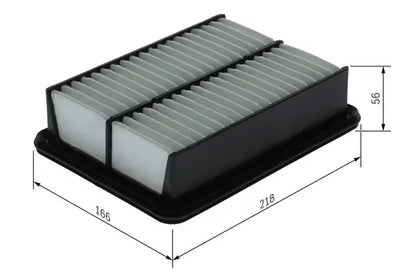Filtru aer, Mazda, 240x180x64 mm, Bosch F026400691