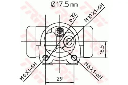 Cilindru receptor frana TRW pentru Smart - BWC248