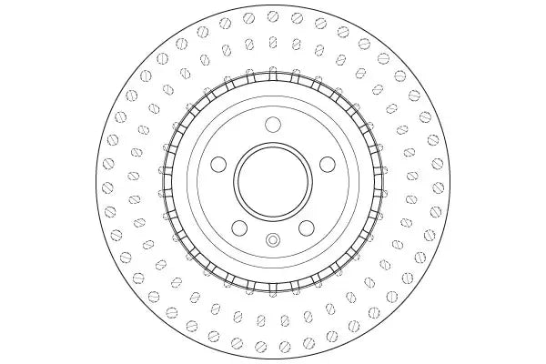 Disc frana, Audi, Porsche A6 C7, A6 C7 Avant, A5 Cabriolet, A5 Sportback, A5, Q5, A7 Sportback, Macan, A4 B8, A4 B8 Avant, Ø345 mm, TRW DF6149S
