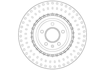 Disc frana, Audi, Porsche A6 C7, A6 C7 Avant, A5 Cabriolet, A5 Sportback, A5, Q5, A7 Sportback, Macan, A4 B8, A4 B8 Avant, Ø345 mm, TRW DF6149S