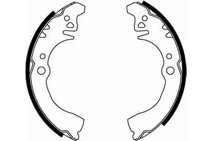 Set saboti frana, Daihatsu Sirion, Cuore, Move, Yrv, TRW GS8648