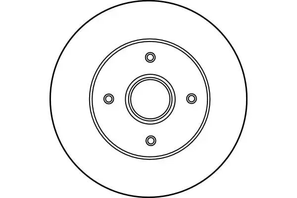 Disc frana, Renault Clio, 19, 19 Ii Chamade, Megane, Megane I Classic, 19 I Chamade, Megane I Coach, Megane Iii Grandtour, Ø238 mm, TRW DF2706