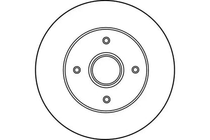 Disc frana, Renault Clio, 19, 19 Ii Chamade, Megane, Megane I Classic, 19 I Chamade, Megane I Coach, Megane Iii Grandtour, Ø238 mm, TRW DF2706