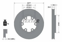 Disc frana Textar pentru Ford, Nissan - 92059000