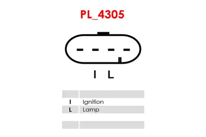Generator alternator, Chevrolet, Daewoo, 256x190x182 mm, AS-PL A9013