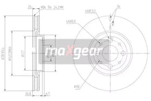 Disc frana, Alfa Romeo, Fiat, Lancia, Ø281 mm, Maxgear 192014