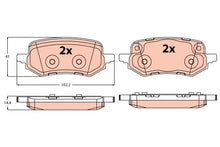 Set placute frana, frana disc TRW pentru Ford - GDB2367