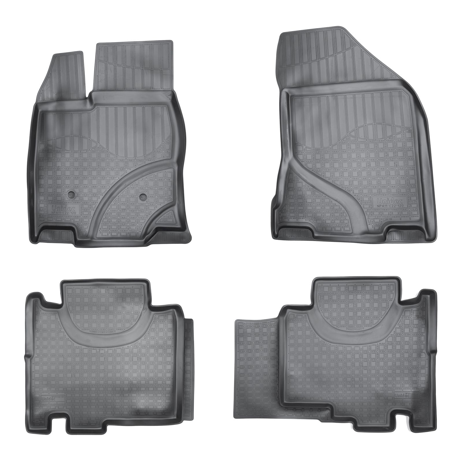 Covorase auto din cauciuc tip tavita NORM Premium, Ford Edge, 2014-