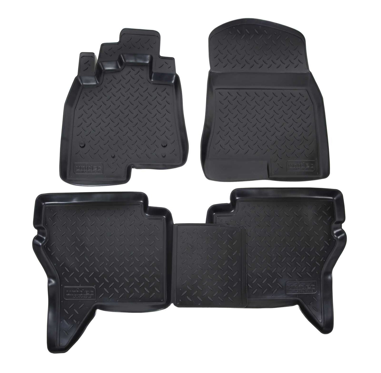 Covorase auto din cauciuc tip tavita NORM Premium, Mitsubishi Pajero, 2006-2015