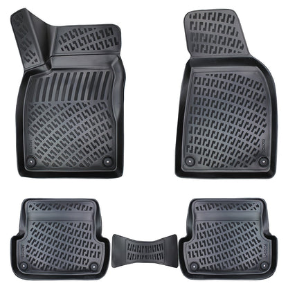 Covorase auto din cauciuc tip tavita Premium Line, Audi A4 (B6/B7), 2001-2009