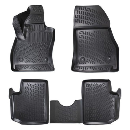 Covorase auto din cauciuc tip tavita Premium Line, Fiat 500L, 2013-