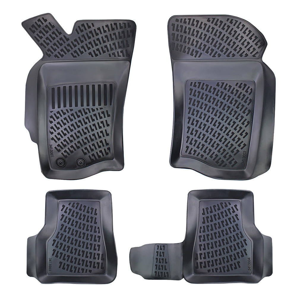 Covorase auto din cauciuc tip tavita Premium Line, Fiat Albea, 2002-2012