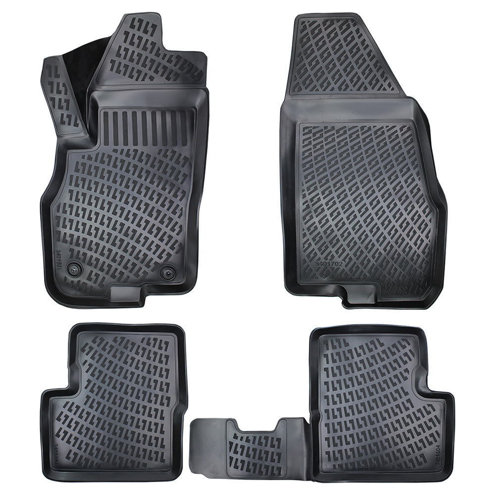 Covorase auto din cauciuc tip tavita Premium Line, Fiat Punto (III), 2005-2018