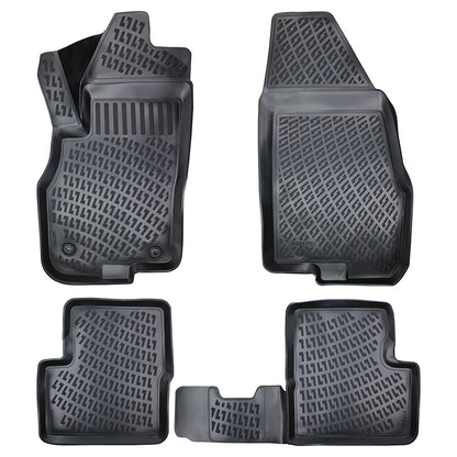 Covorase auto din cauciuc tip tavita Premium Line, Fiat Punto (III), 2005-2018