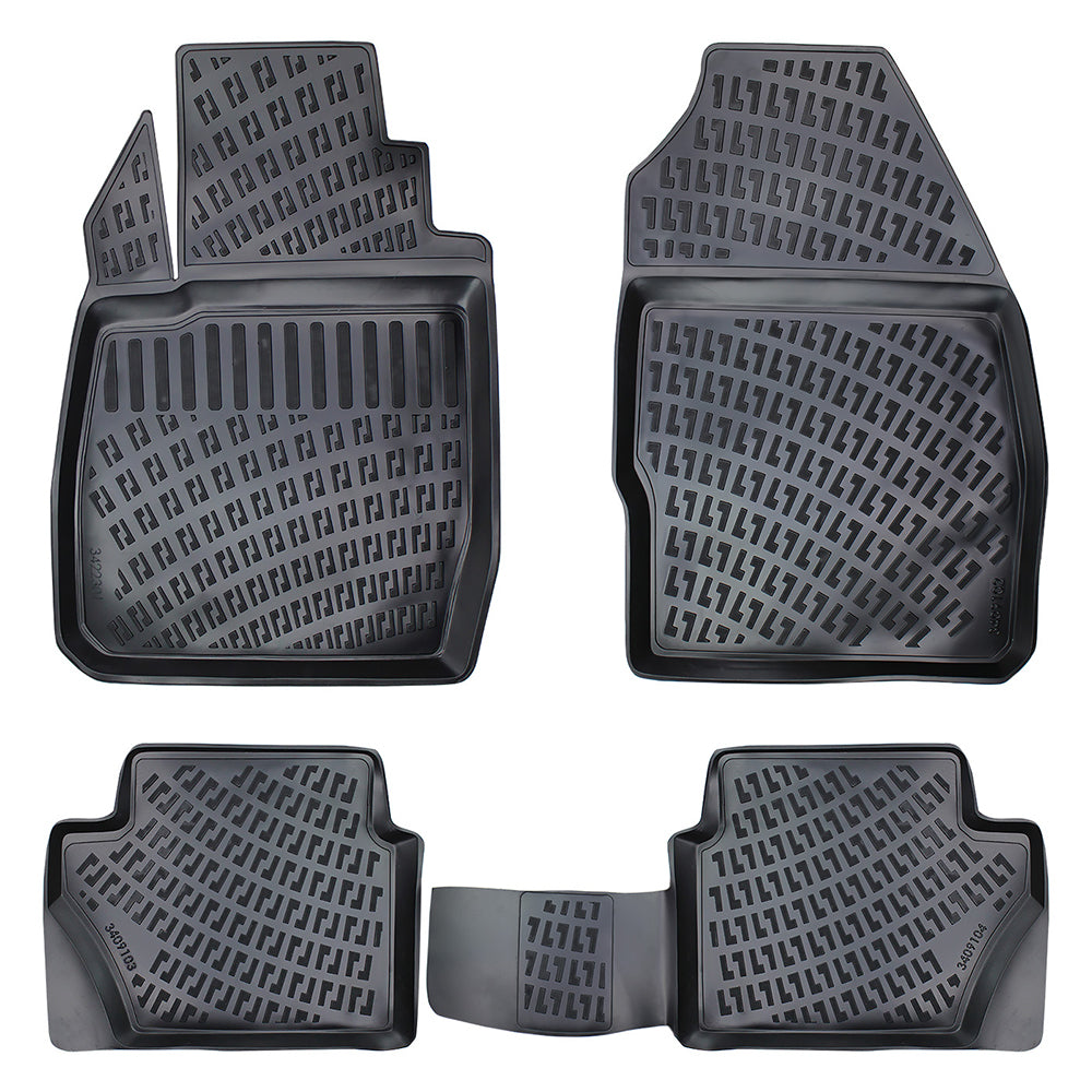 Covorase auto din cauciuc tip tavita Premium Line, Ford Fiesta (MK5), 2002-2008