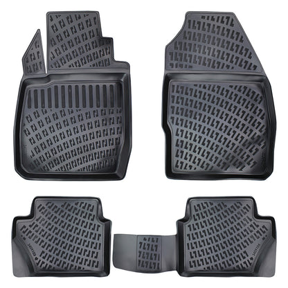 Covorase auto din cauciuc tip tavita Premium Line, Ford Fiesta (MK5), 2002-2008