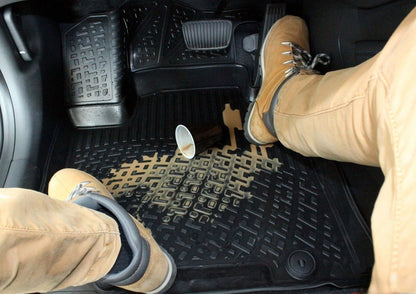 Covorase auto din cauciuc tip tavita Premium Line, Volkswagen Touareg (II), 2010-2018