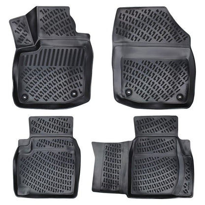Covorase auto din cauciuc tip tavita Premium Line, Honda Civic (IX), hatchback, 2011-2016